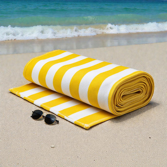 Artenzo Sunshine Yellow Stripe Beach & Picnic Mat