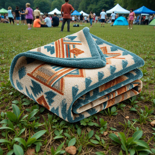 Artenzo Bohemian Geometric Outdoor Blanket