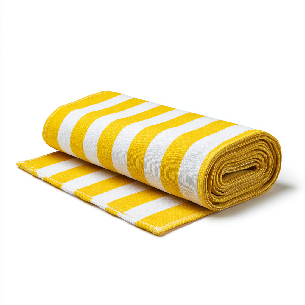 Artenzo Sunshine Yellow Stripe Beach & Picnic Mat
