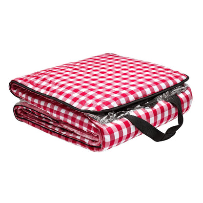 Artenzo Classic Red Gingham Picnic Blanket (Waterproof)